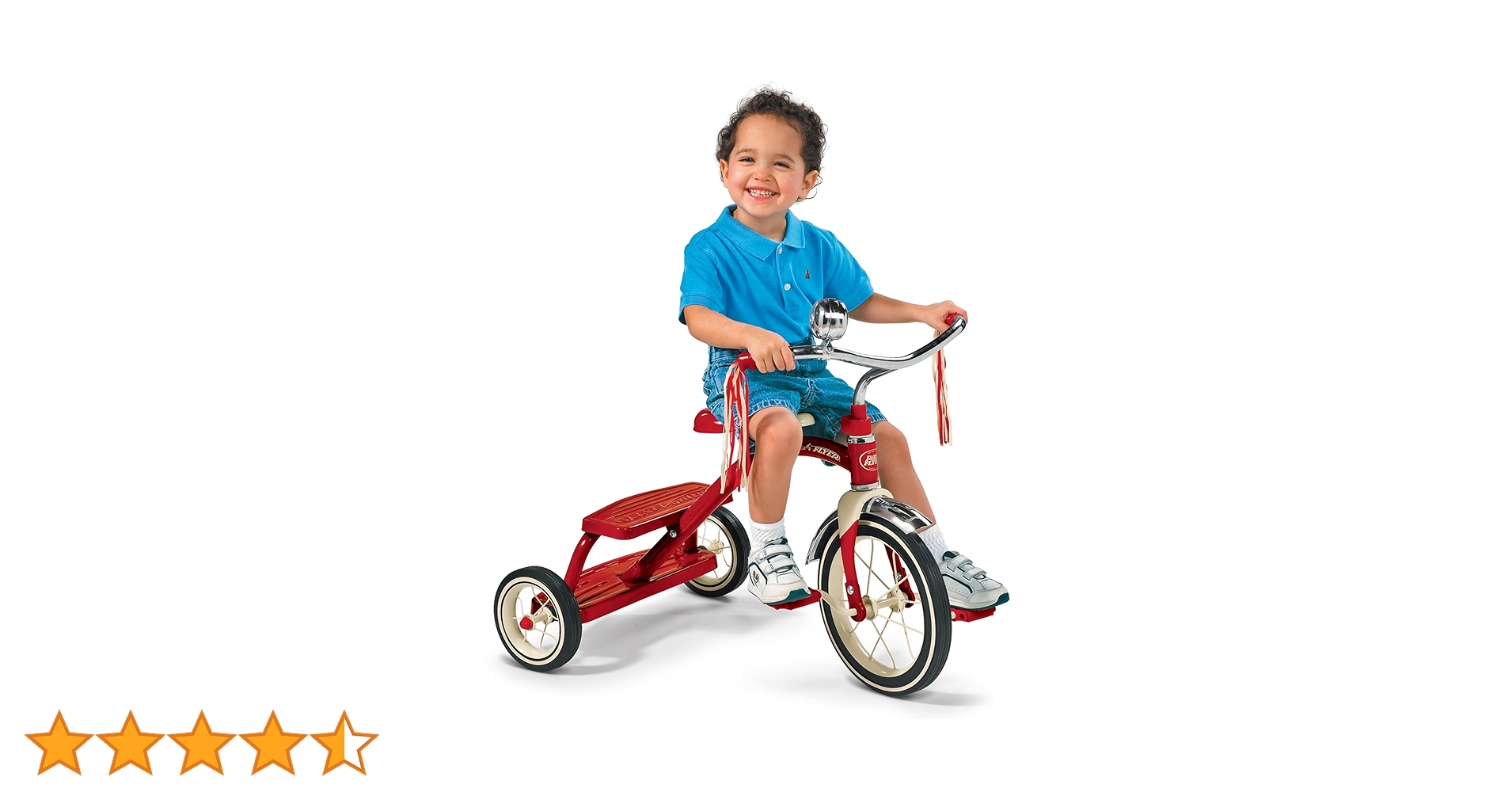 自転車本体 RedioFlyer  ClassicRedTricle 12\"Front Radio Flyer Classic Tricycle with Push Handle, Red, 10-12